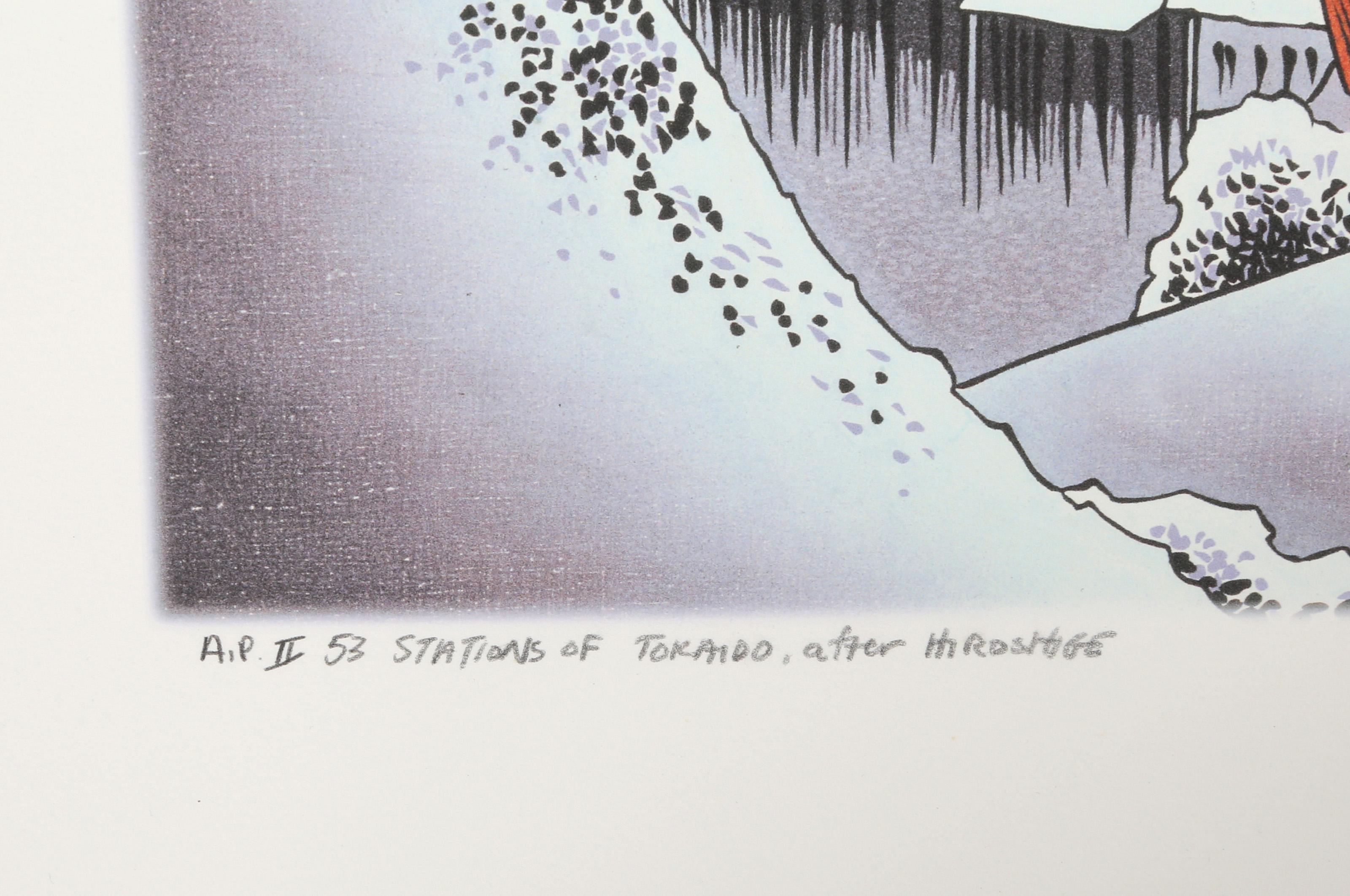 53 Stations of Tokaido After Hiroshige, Pop Art Archival Print by Michael Knigin For Sale 3