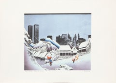 53 Stations of Tokaido After Hiroshige, Pop Art Archival Print by Michael Knigin