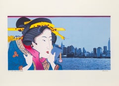Una mujer de Edo, según Kunisada, Pop Art Archival Pigment Print de Michael Knigin
