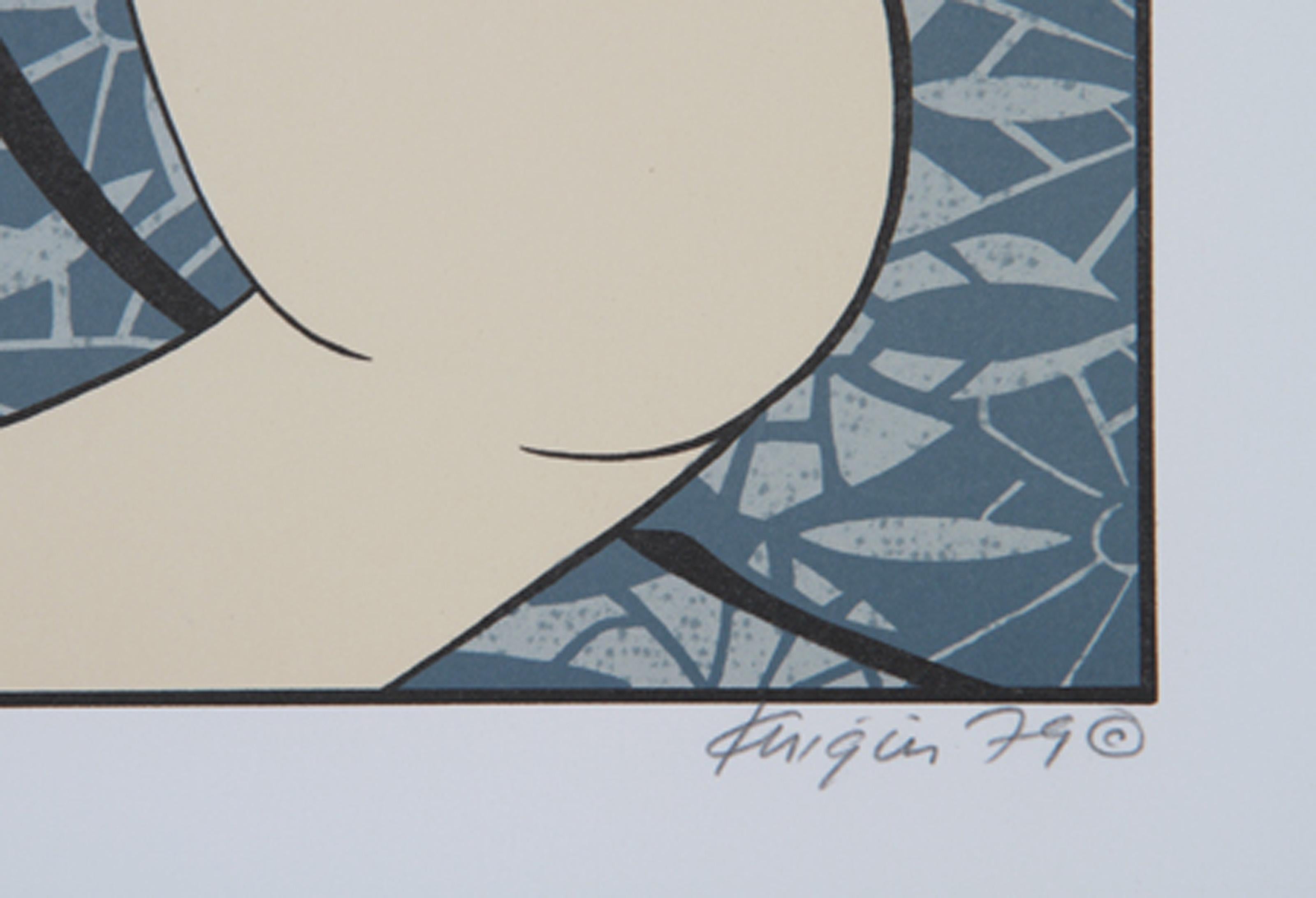 Actor (After Kunishige), Pop Art Screenprint by Michael Knigin For Sale 1