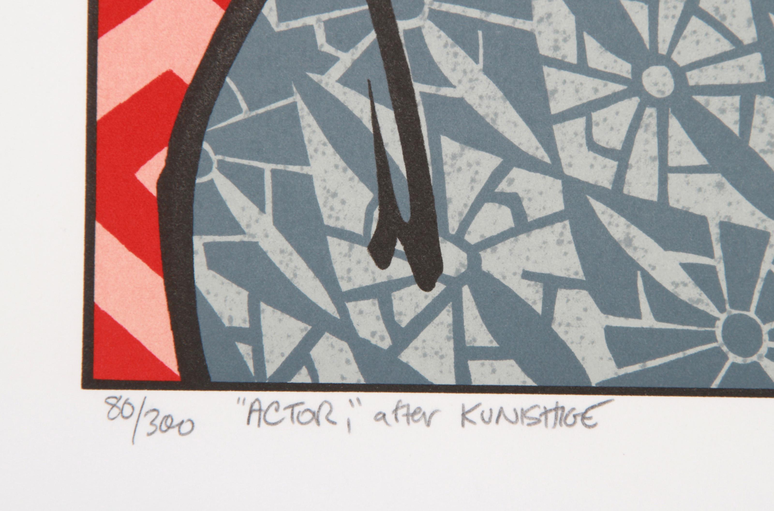 Actor (After Kunishige), Pop Art Screenprint by Michael Knigin For Sale 2