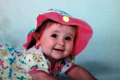 Baby in Pink, Pop Art Chromogenic Print on Canvas by Michael Knigin