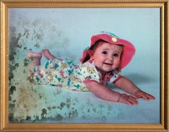 Baby in Pink, Pop Art Chromogenic Print on Canvas by Michael Knigin