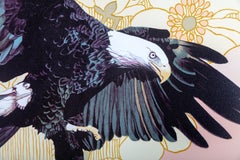 "Fabled Ambassador (Bird Suite) " original lithograph bold bald eagle pop signed