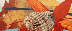 "Fair Passer" arte pop litografía original firmada abstracto océano concha marina brillante