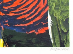 "Finest Hope" Original Lithographie signiert Pop Art abstrakt Hyperrealismus Collage