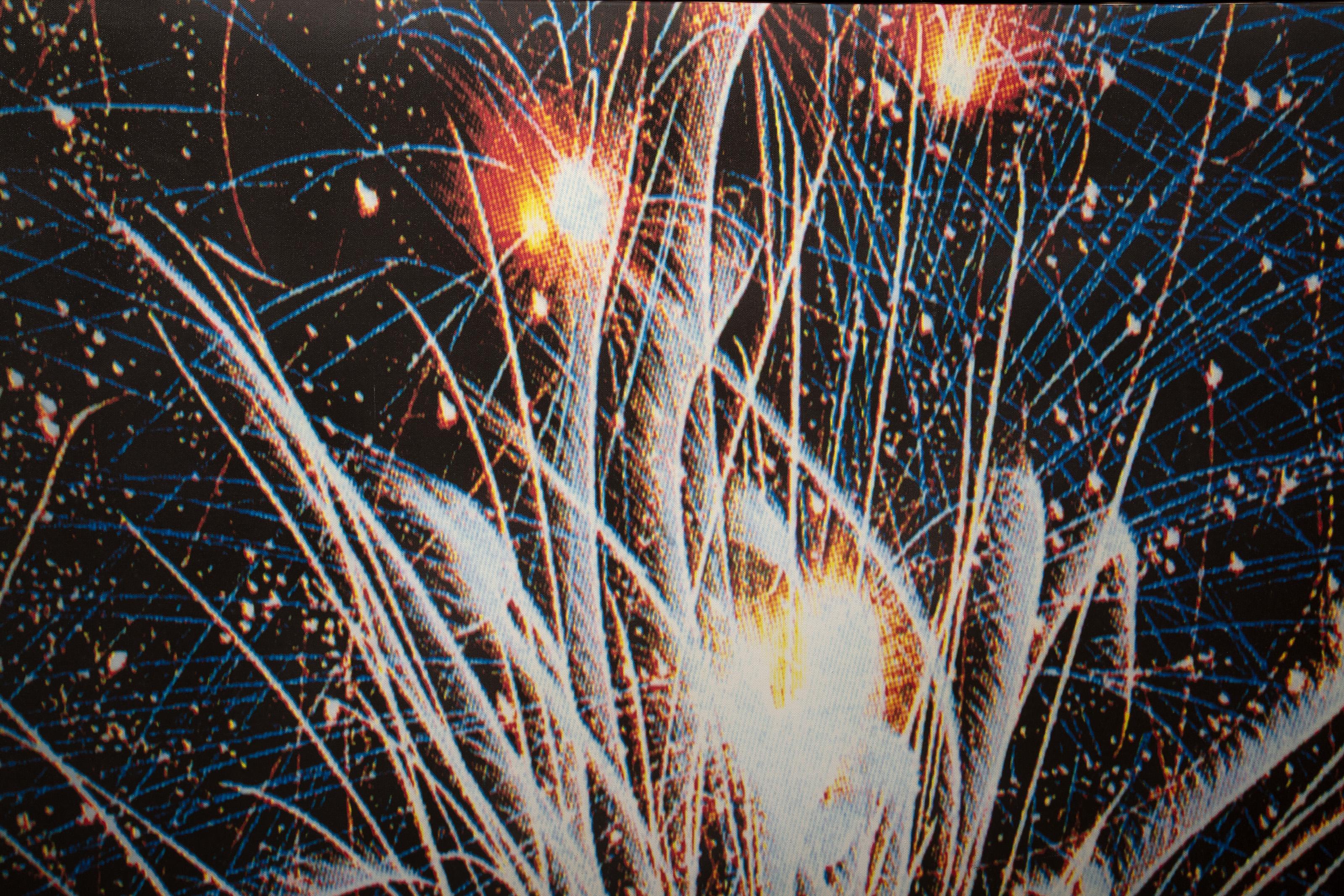 Fireworks CCXVII, Pop Art Chromogenic Print on Canvas by Michael Knigin For Sale 1