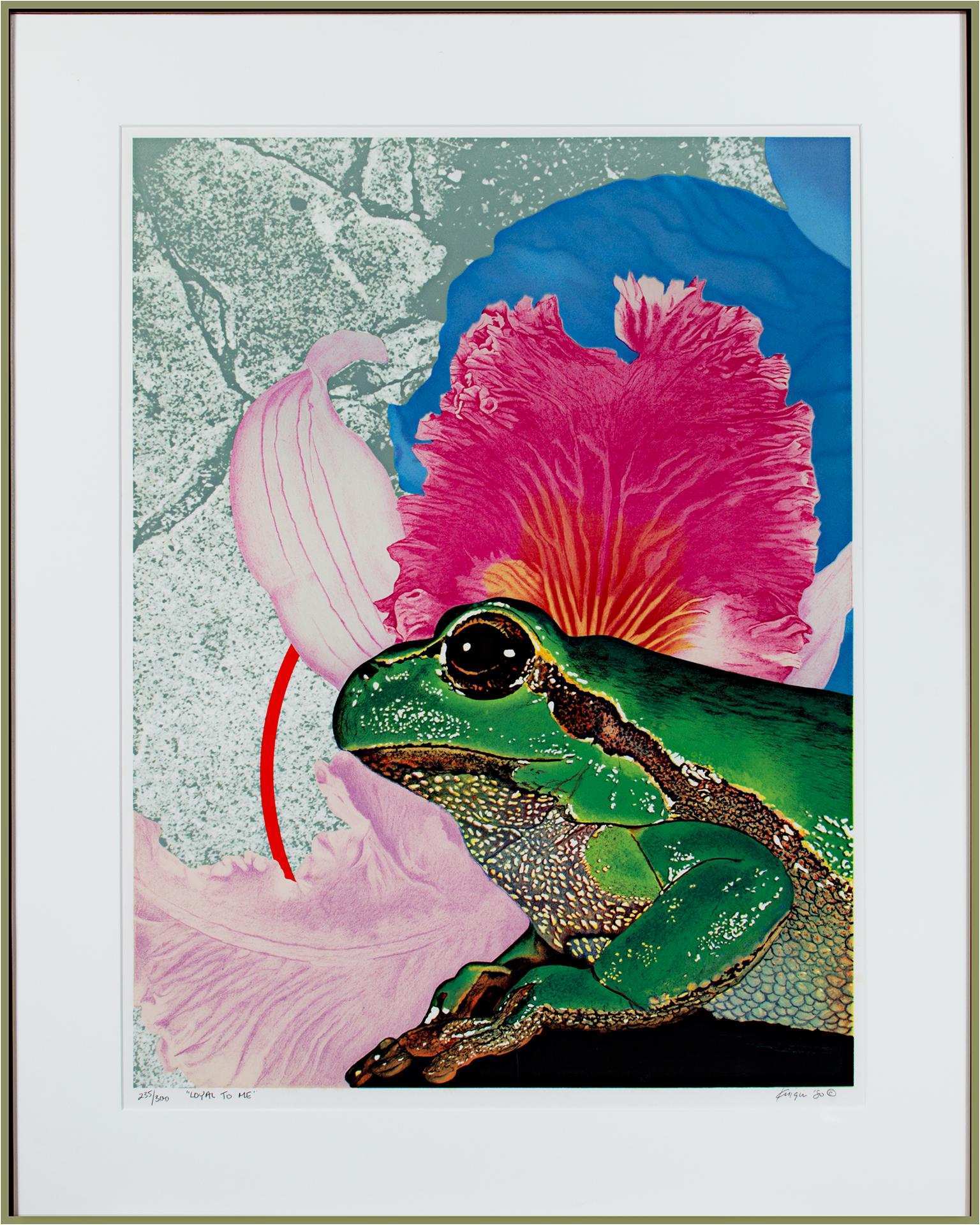 «yal To Me », lithographie originale pop art bright Frog signée par Michael Knigin en vente 5