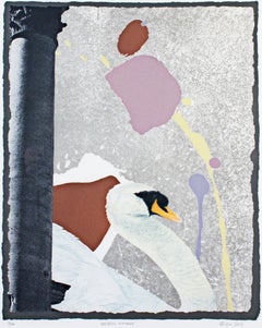 "Majestic Manner" original lithograph signed abstract pop art mellow hotel calm