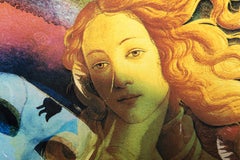 Masked Figures, Pop Art Chromogenic Print on Canvas by Michael Knigin