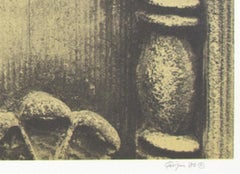 "Royal Applause, " original lithograph signed abstract bold realistic birds