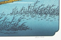 Originallithographie „Seba nach Hiroshige“ aus „Japanese Suite“, signierte Pop-Art