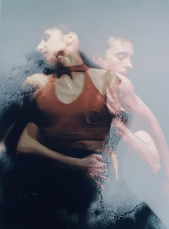 Surrealistischer Pop-Art-Druck auf Siebdruck „Pas De Deux“ aus Seide