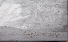 Waves MKW4, Abstract Expressionist Chromogenic Print on Canvas by Michael Knigin