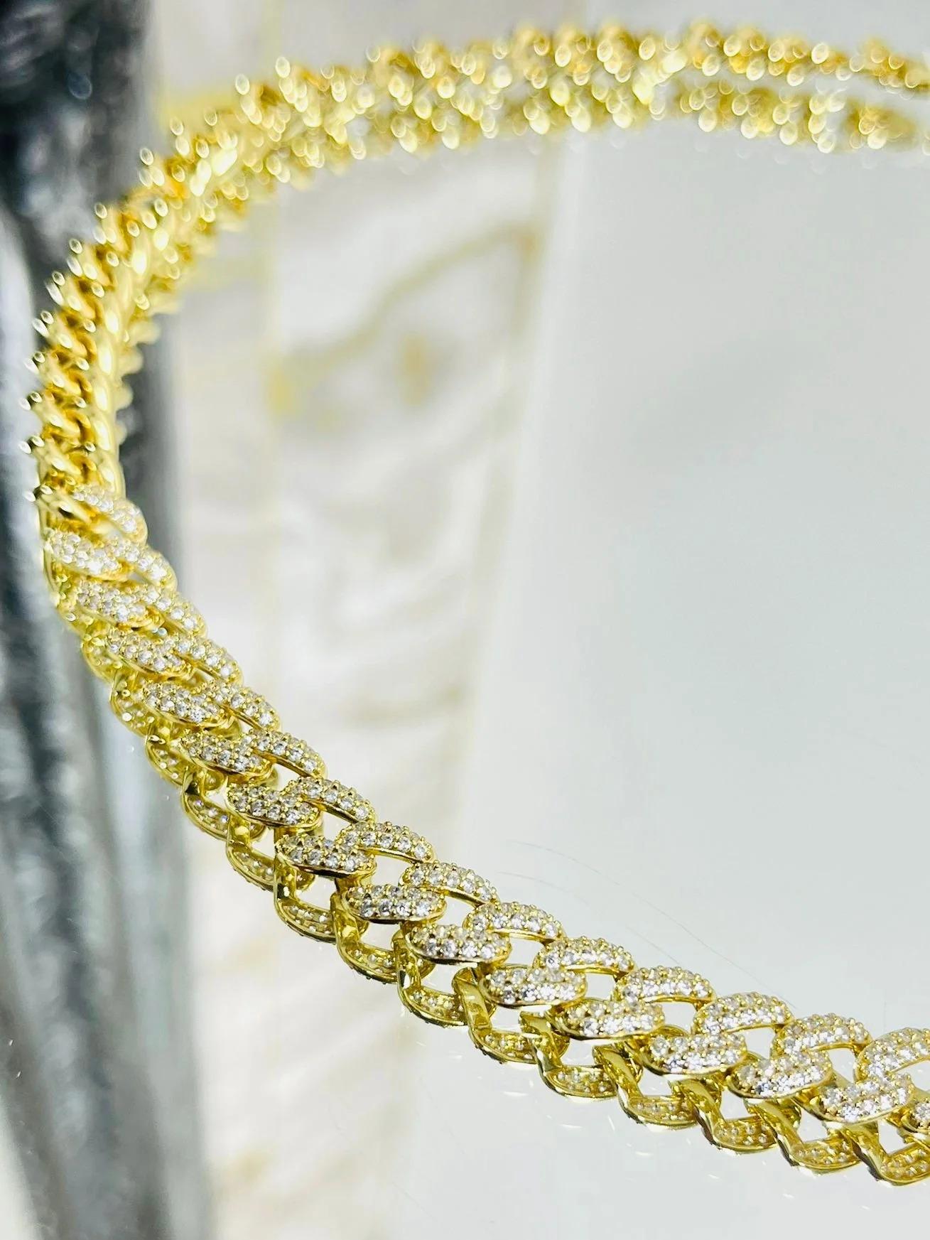 Rachel Koen 7.43Cttw Diamond Paper Clip Link Chain Necklace | Rachel Koen |  Buy at TrueFacet