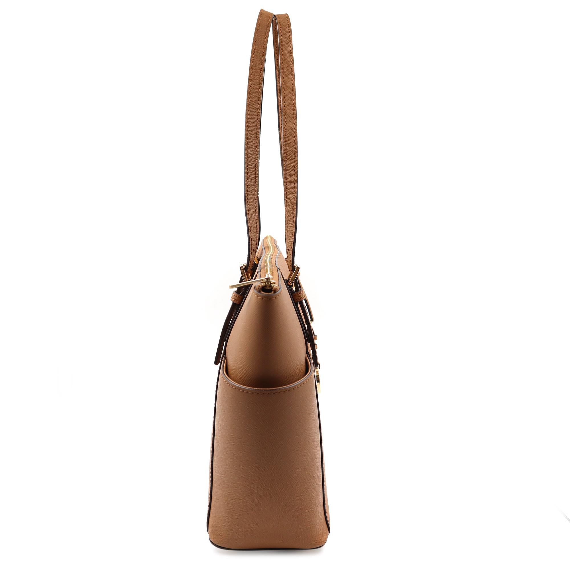 Michael Kors 30F2GTTT8L Jet Set Top-Zip Saffiano Tote Acorn Womens Bag 1