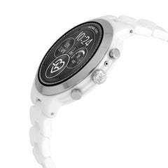 Michael Kors Access Gen 4 Runway Smartwatch de cerámica y tono plateado MKT5050