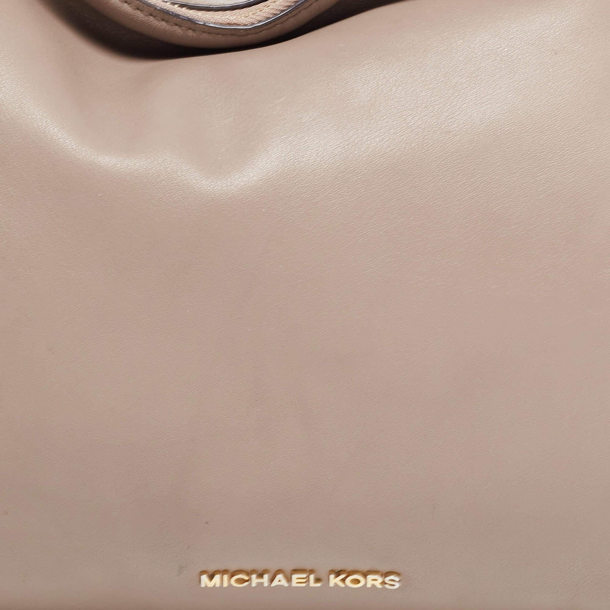 Michael Kors Beige Leather Matilda Shoulder Bag For Sale 1