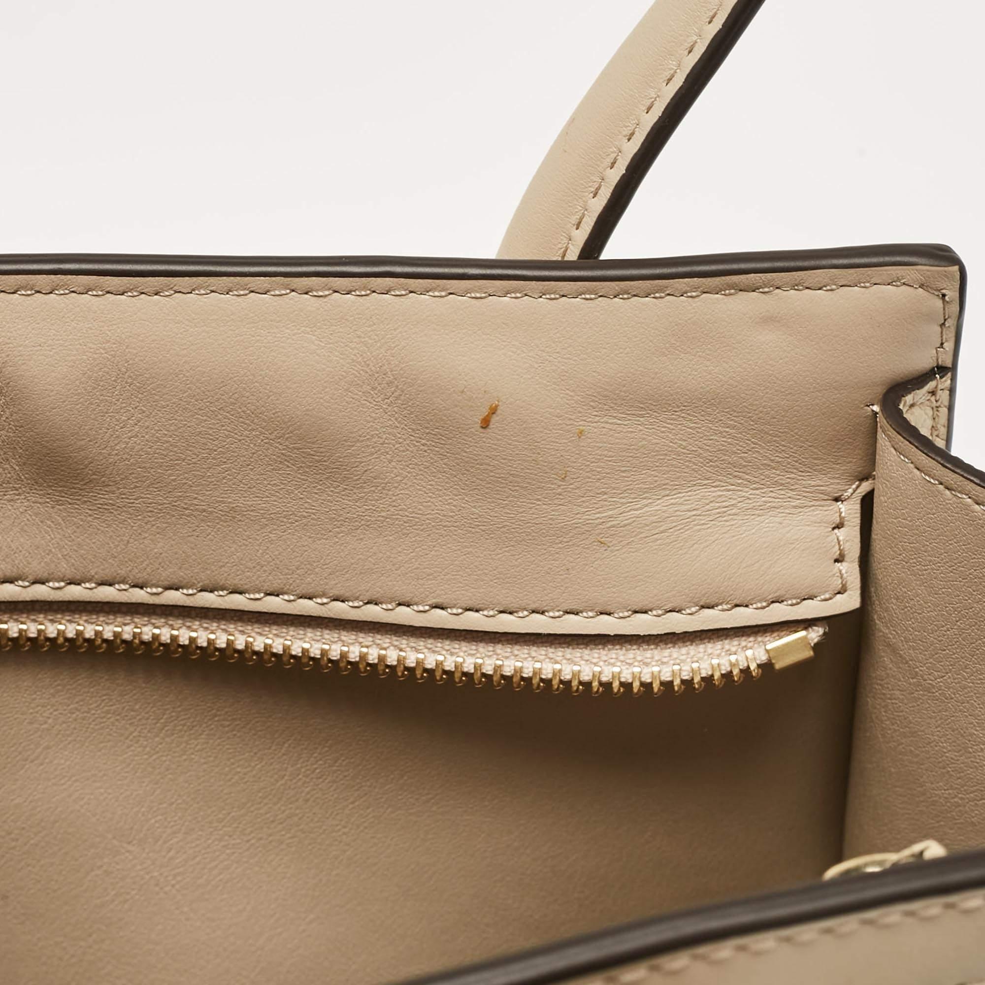 Michael Kors Beige Leather Mercer Studio Tote For Sale 4