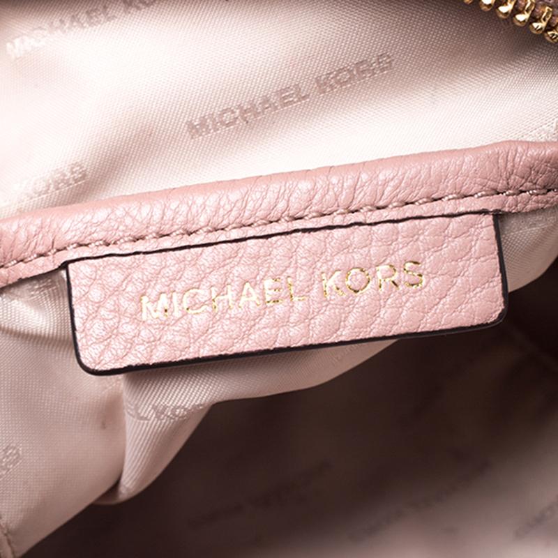 Women's Michael Kors Beige Leather Mini Studded Rhea Backpack