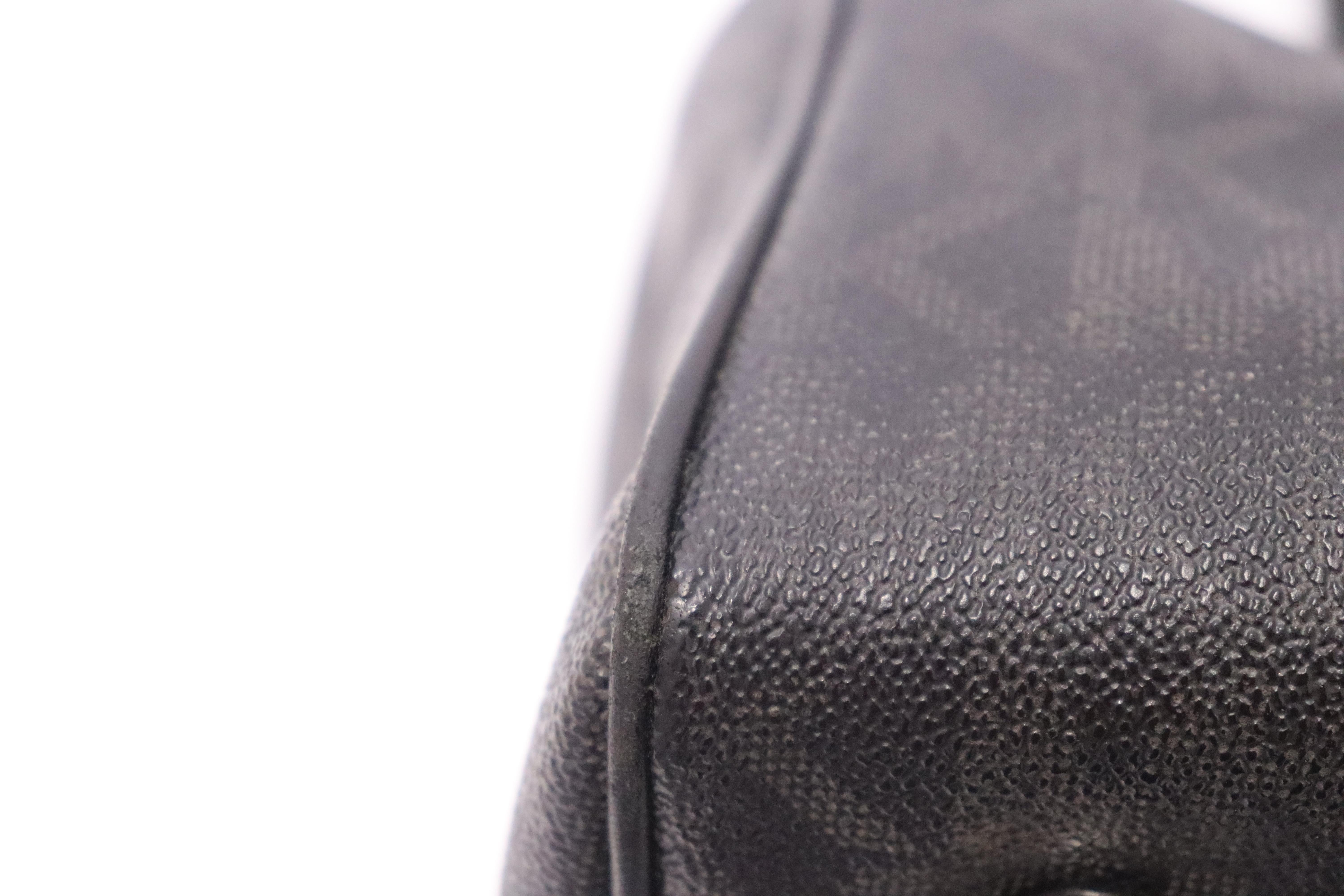 Michael Kors Black and Grey Leather Monogram Handbag 2