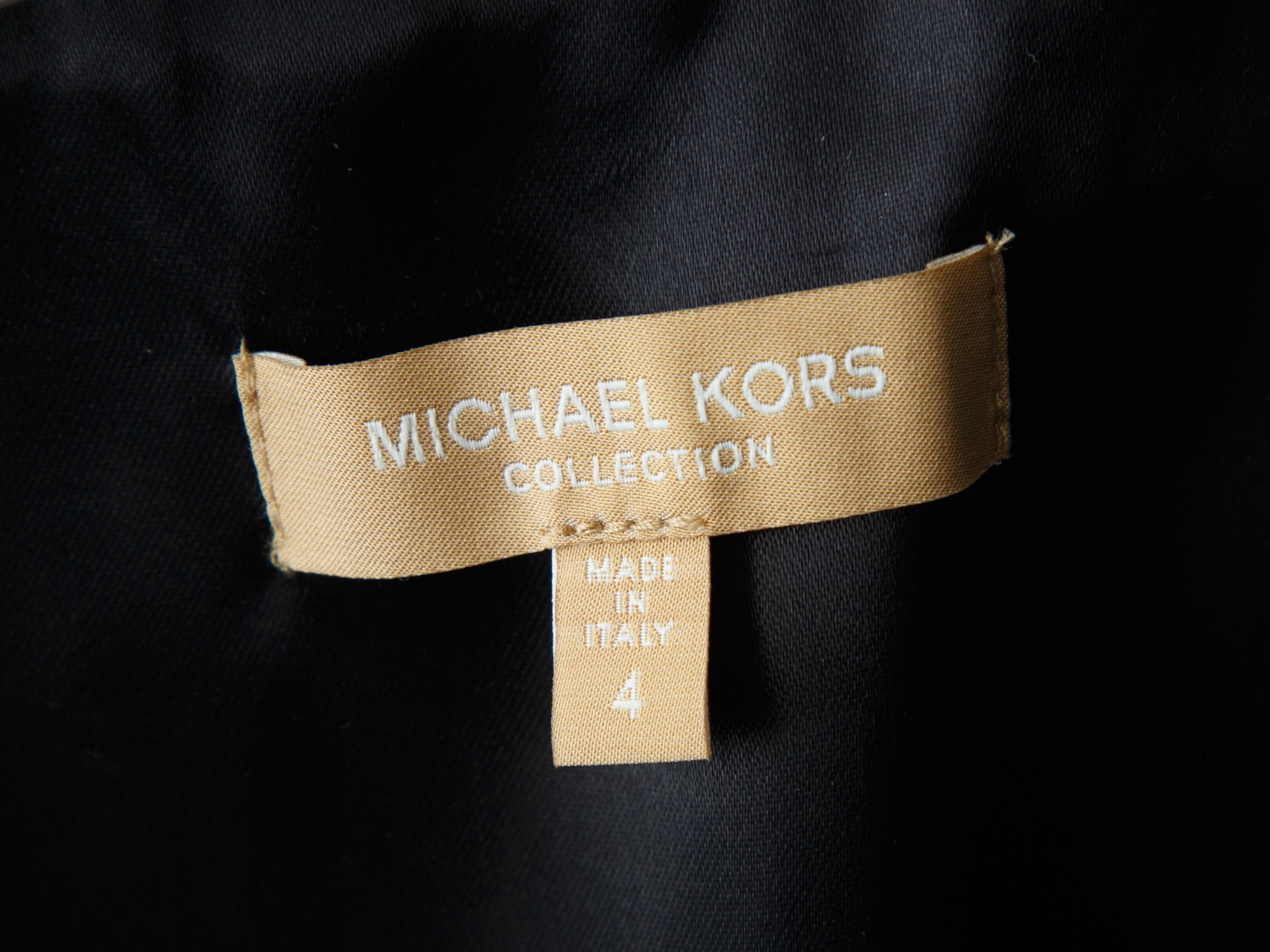 Michael Kors Black Collection Leather Puffer Jacket at 1stDibs ...