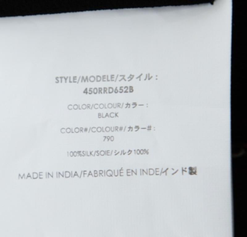 Michael Kors Schwarzes asymmetrisches Kleid mit Bateau-Ausschnitt und Kreppverzierung S im Angebot 1