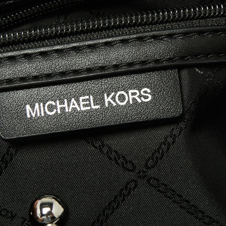 Michael Kors Black Faux Leather ExtraLarge Nola Clutch Bag at 1stDibs