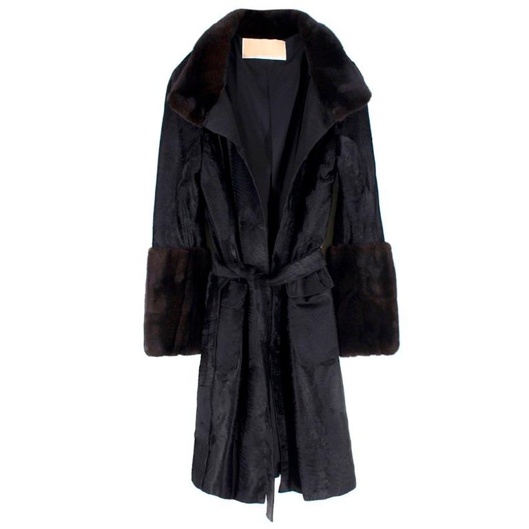 michael kors mink coat