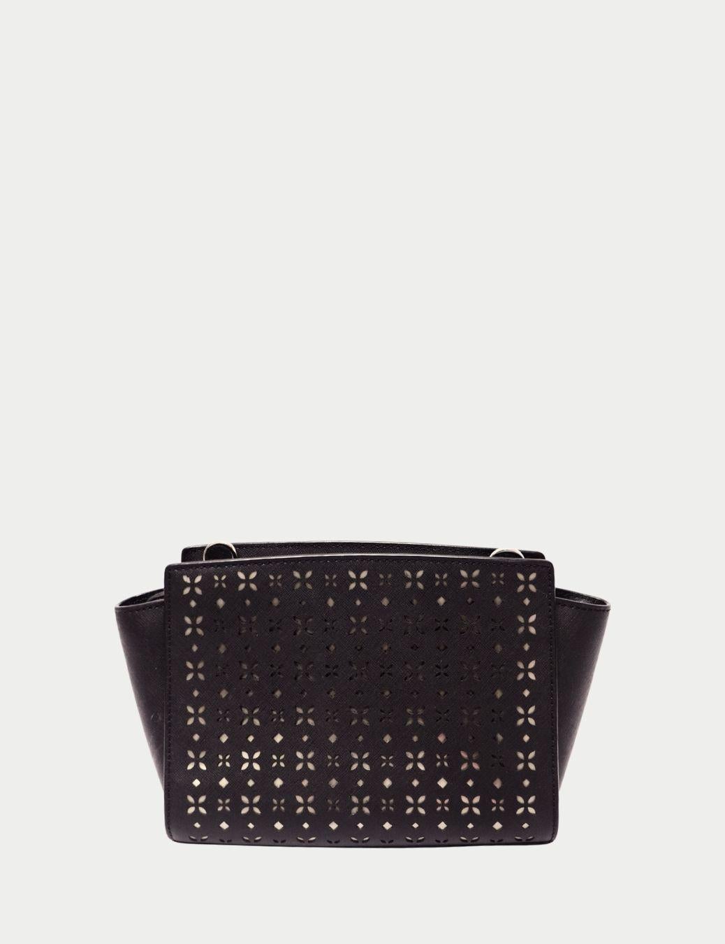 Michael Kors - Sac à bandoulière en cuir noir découpé au laser Bon état - En vente à Amman, JO