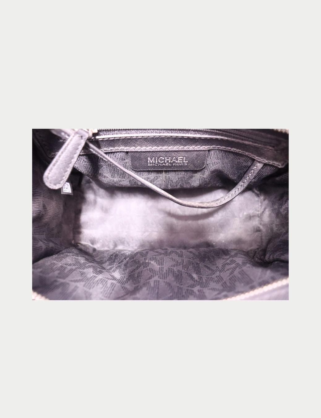 Michael Kors - Sac à bandoulière en cuir noir découpé au laser Pour femmes en vente