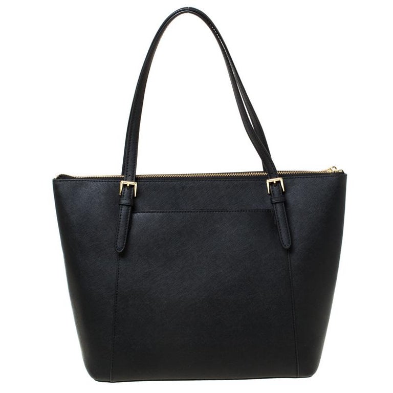 Michael Kors Black Leather Large Caira Tote at 1stDibs