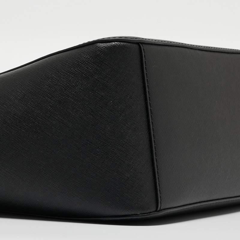 Michael Kors Bolso grande de piel negro con cadena Jet Set 5