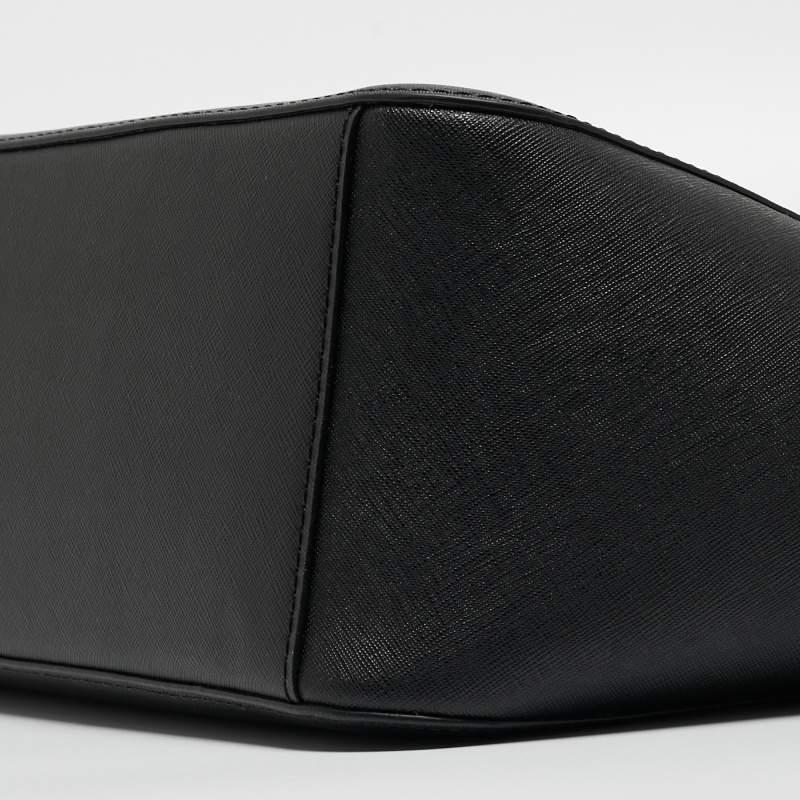 Michael Kors Bolso grande de piel negro con cadena Jet Set 6