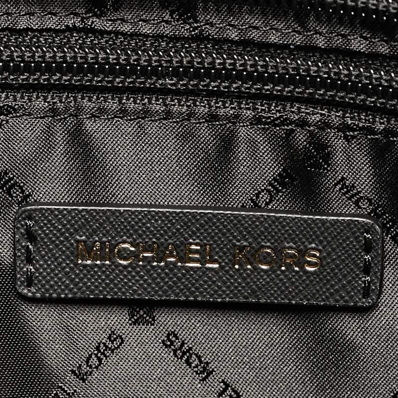 De las mujeres Michael Kors Bolso grande de piel negro con cadena Jet Set