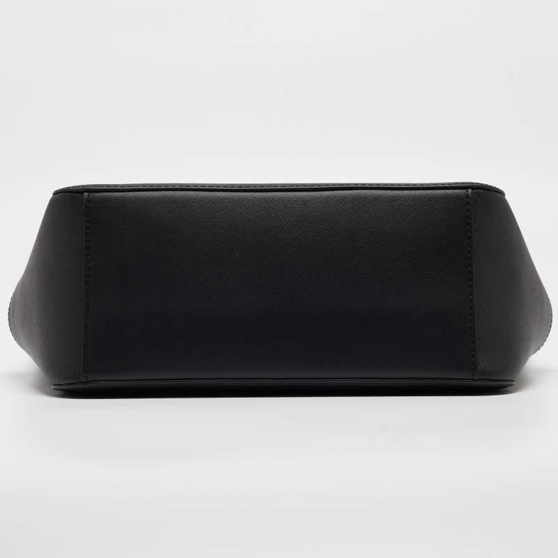 Michael Kors Bolso grande de piel negro con cadena Jet Set 4