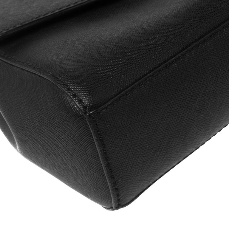 Michael Kors Black Leather Mini Ava Crossbody Bag For Sale at 1stDibs