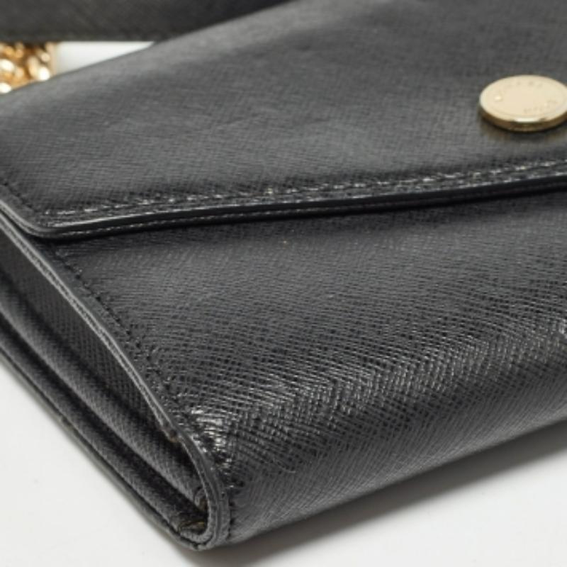 Michael Kors - Borsa a tracolla in pelle nera con mini busta in vendita 2