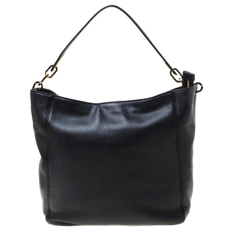 Michael Kors Black Leather Slouchy Hobo For Sale at 1stDibs