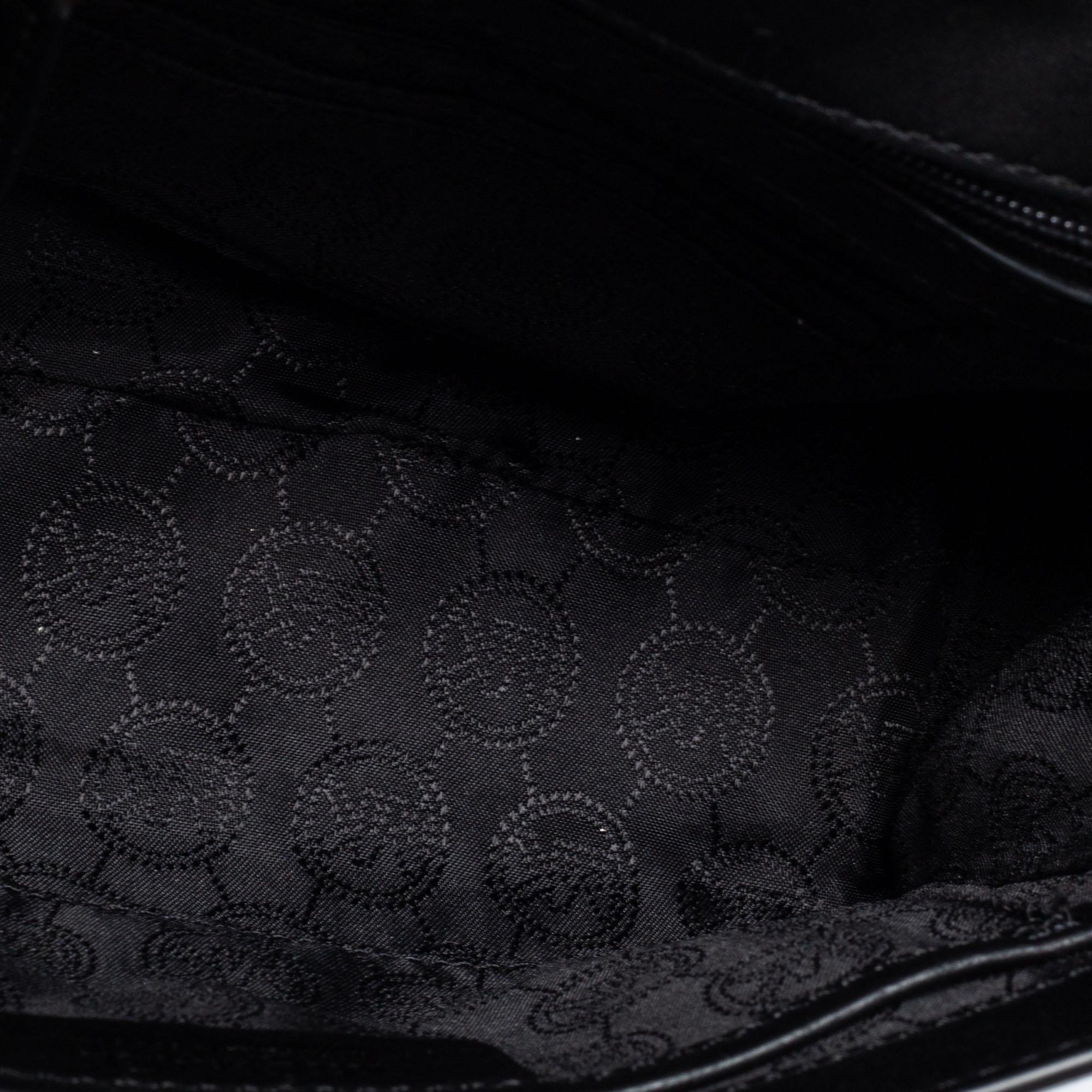 Michael Kors Black Leather Small Marlow Top Handle Bag 4