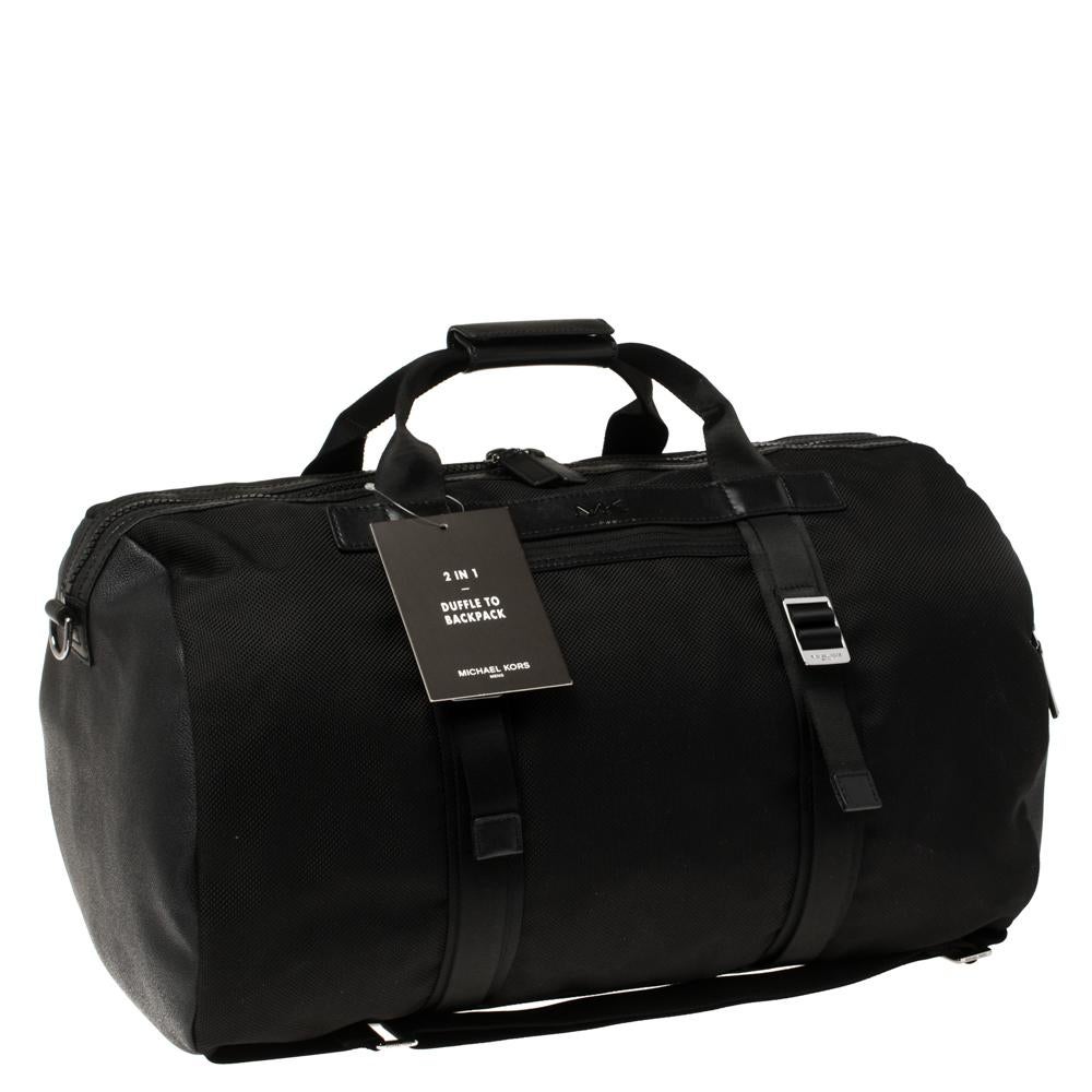 black mk duffle bag