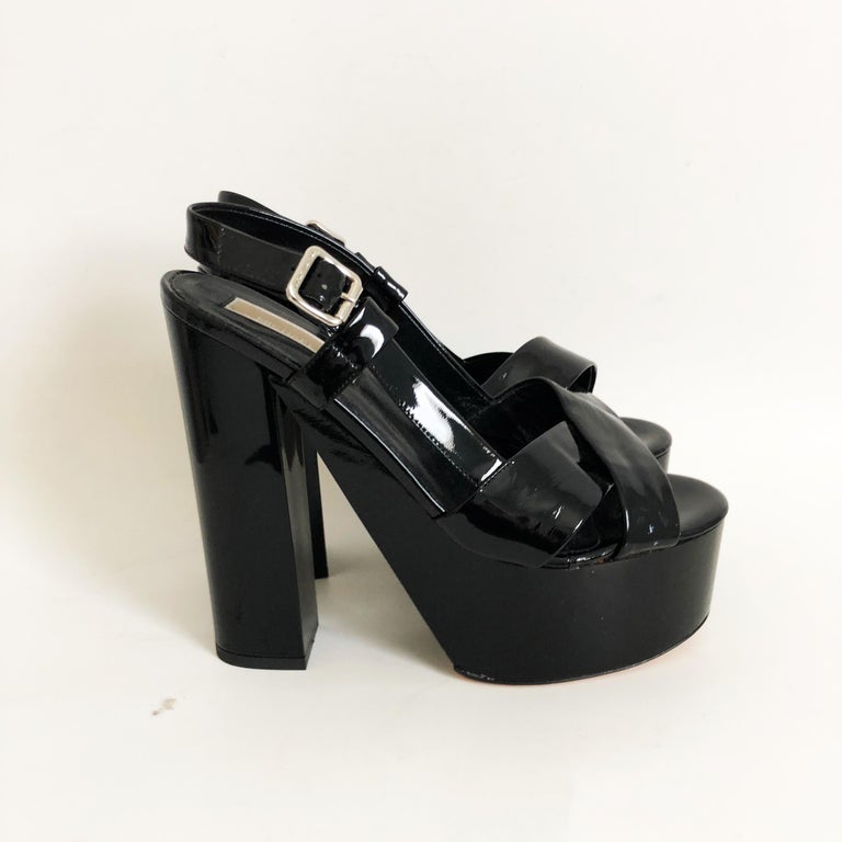 Michael Kors Black Patent Platforms Sandals Size  NOS NWOB For Sale at  1stDibs