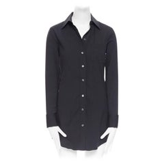 Michael Kors - camicia nera con colletto a punta e polsini ripiegati con tasche applicate - US0