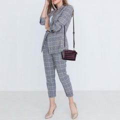 Michael Kors Black/Pink Saffiano Leather Mini Selma Crossbody Bag