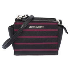Michael Kors Pink Saffiano Leather Small Selma Crossbody Bag Michael Kors