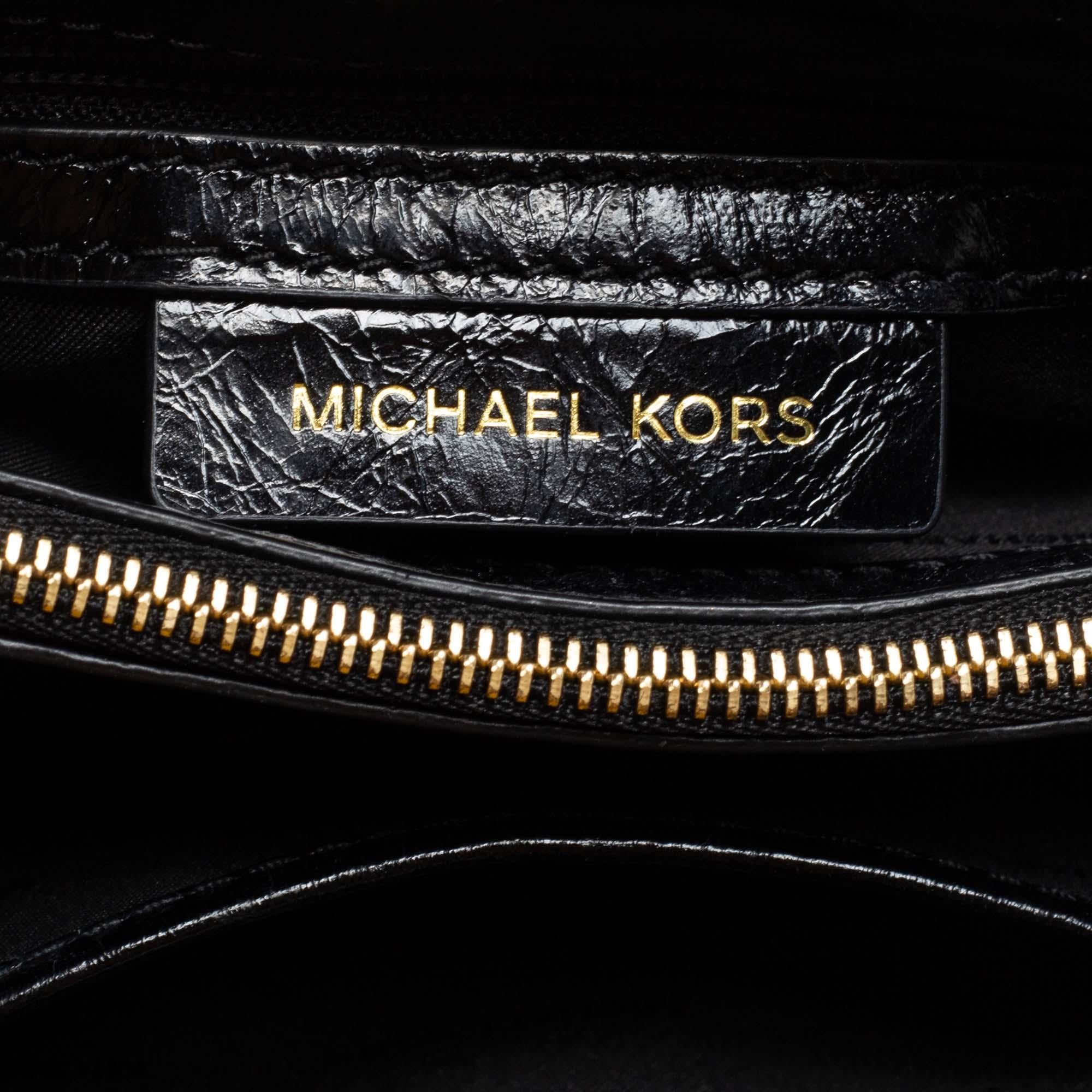 Michael Kors Black Quilted Leather Whitney Shoulder Bag 1