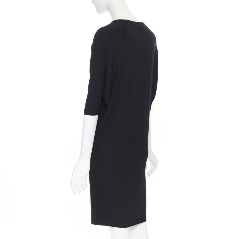 MICHAEL KORS robe décontractée chauve-souris en rayonne spandex noir et stretch US0 XS en vente 2