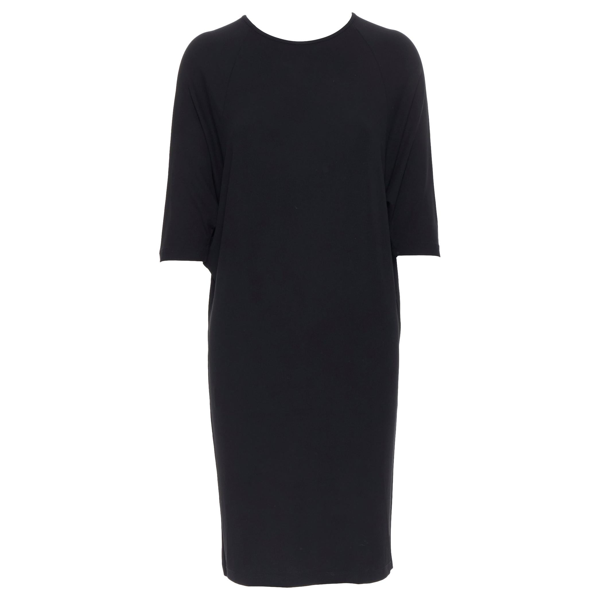 MICHAEL KORS Size 0 Black Crepe Shift Dress For Sale at 1stDibs