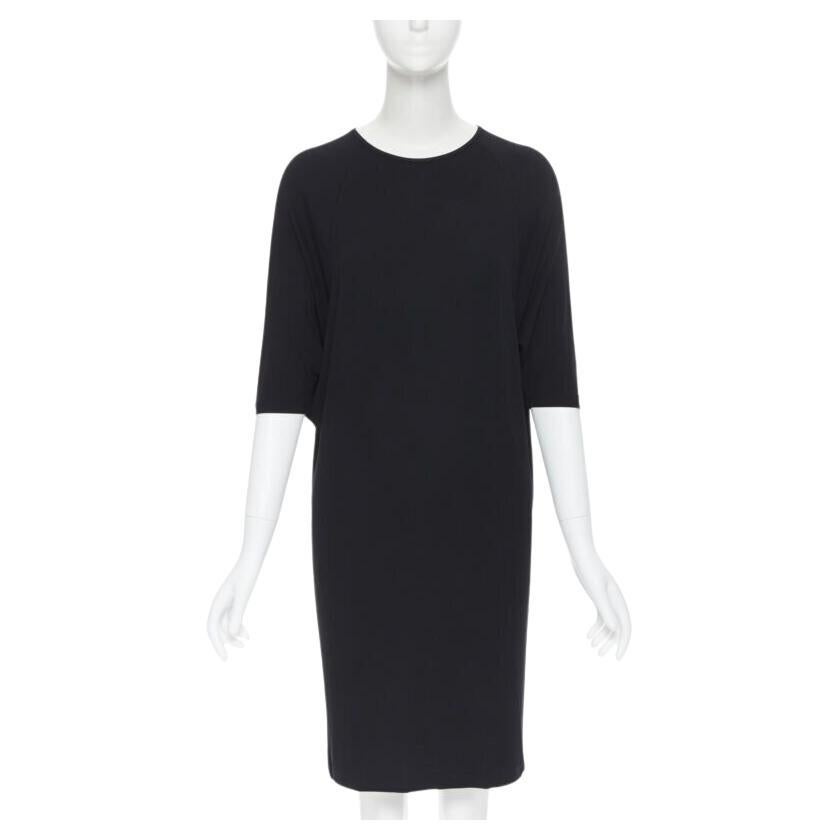 MICHAEL KORS schwarz Viskose Spandex Batwing Stretch Fit Freizeitkleid US0 XS