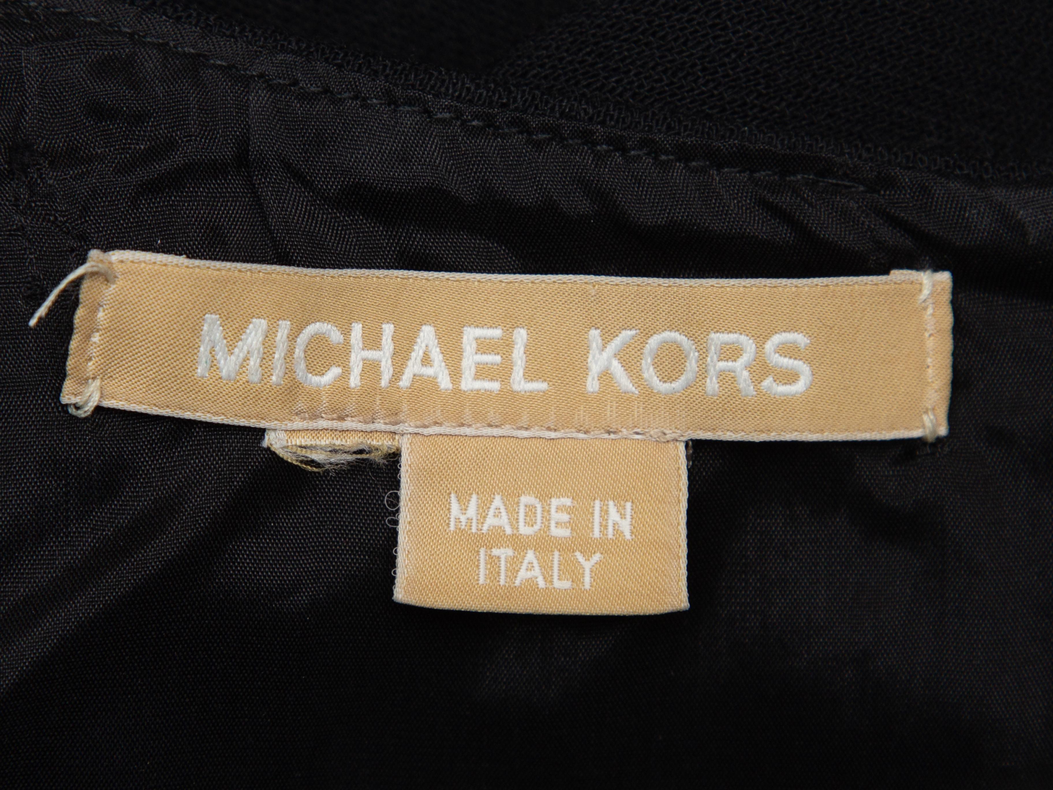 Michael Kors Black Sleeveless Midi Dress In Good Condition In New York, NY